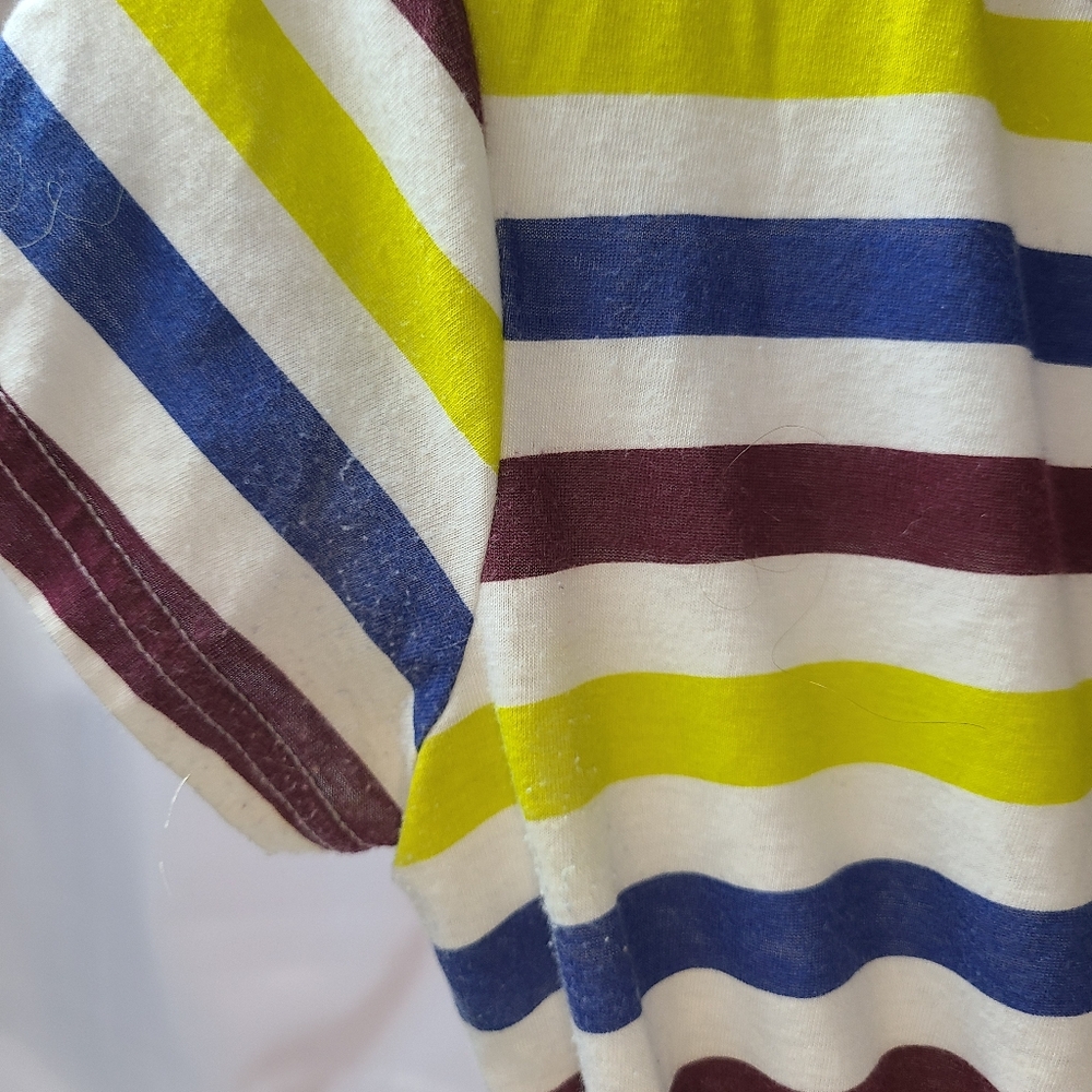 American Apparel Striped Colorful Romper Women's Size Small - Picture 4 of 4